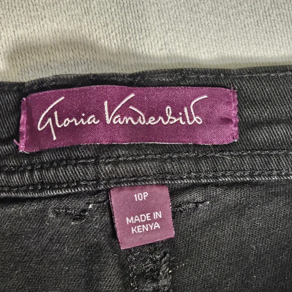 Gloria Vanderbilt Women's Black Straight Leg Jeans - Picture 3 of 4